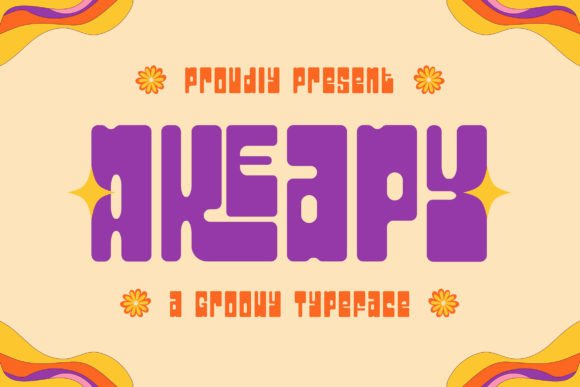 Akeapy Font: A Playful Display Typeface for Creative Makers