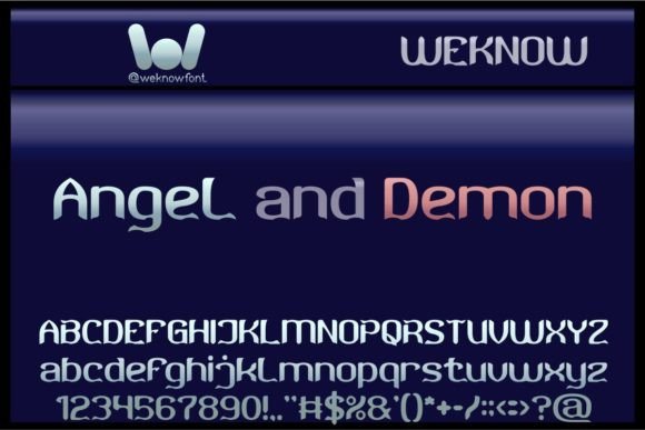 Angel and Demon Font for Bold Digital Branding
