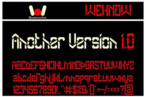 Another Version Typeface: Modern Display Fonts for Editorial Design