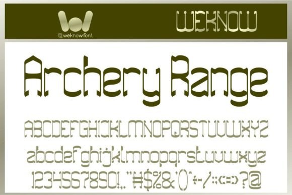 Archery Range: A Modern Gothic Typeface for Polished Brand Identity