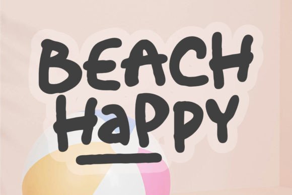 Beach Happy Font: A Playful Display Typeface for Web Design