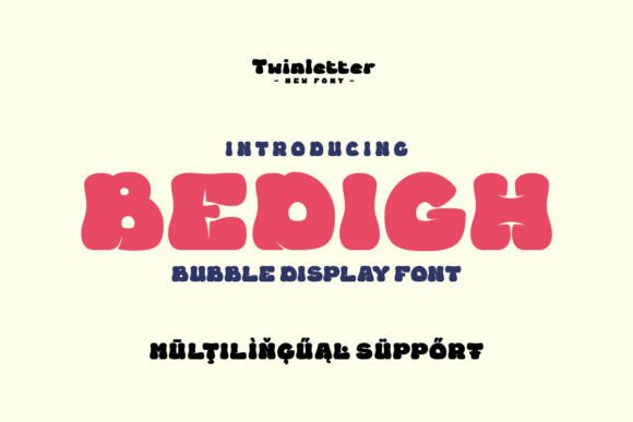 Bedigh: A Playful Display Font for Creative Publishing