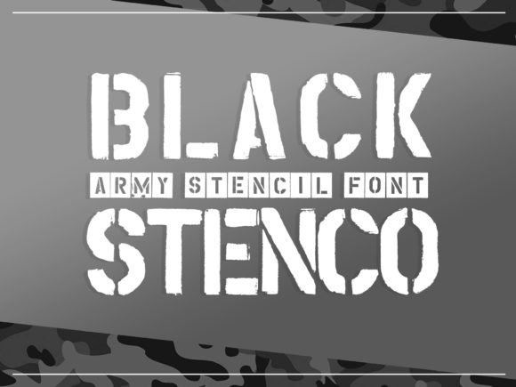 Black Stenco Font: A Bold Display Typeface for Eye-Catching Campaigns
