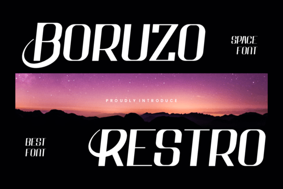 Boruzo Restro: A Bold Display Font for Modern Editorial Design