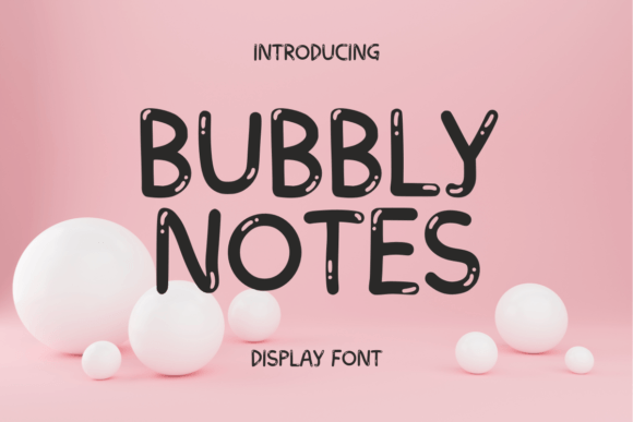 Bubbly Notes Font for Playful and Creative Design Projects