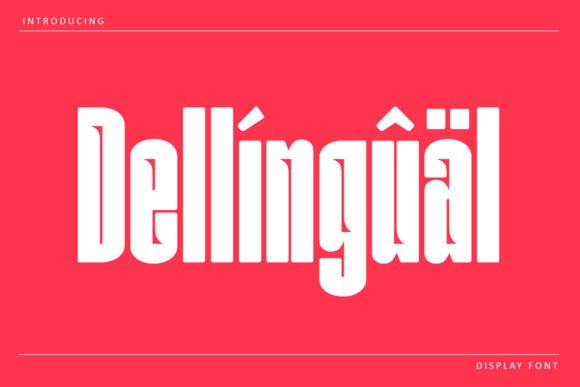 Dellingual Font for Small Business Branding
