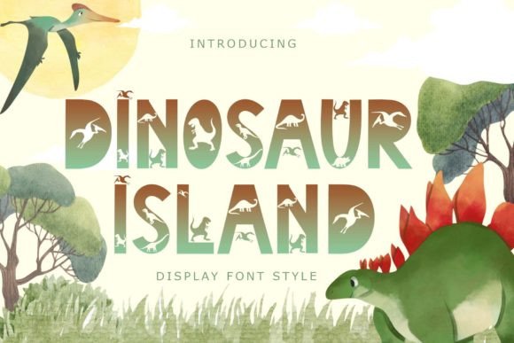 Dinosaur Island Font for Creative Branding and Business Materials