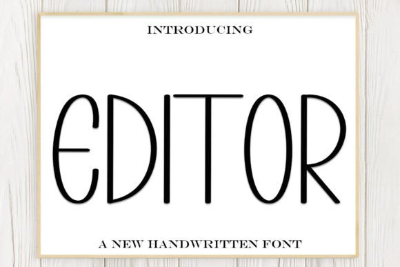 Editor Font: A Cursive Display Typeface That Elevates Campaign Design