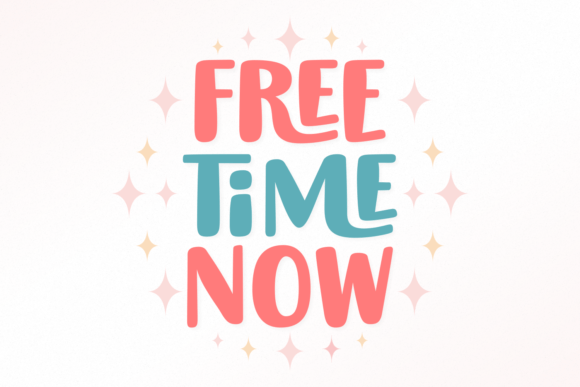 Free Time Now: A Playful Display Font for Modern Web Design