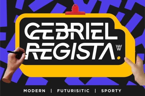 Gebriel Regista Display Font for Bold Web Design