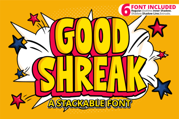 Good Shreak: A Display Font for Makers and Creative Sellers