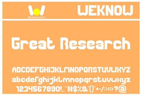 Great Research Font for Modern Brand Identity
