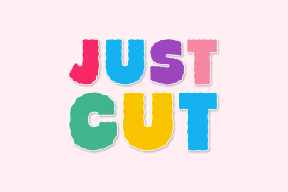Just Cut: A Display Font for Digital Elegance