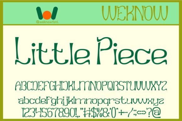 Little Piece Display Font for Vibrant Web Design