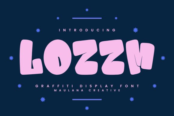 Lozzm Graffiti Display Font for Bold Web Headers