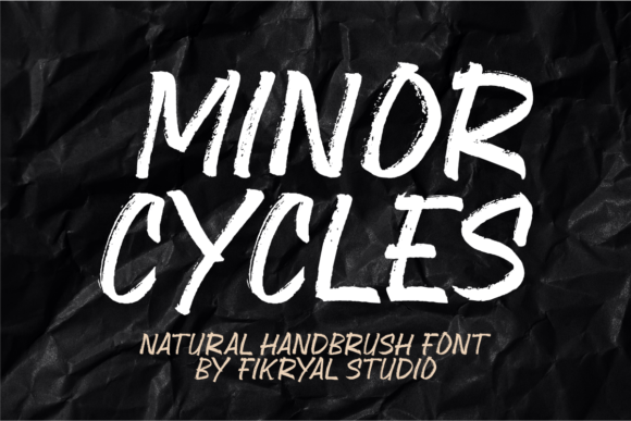 Minor Cycles: The Natural Handbrush Font for Organic Branding