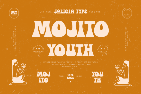 Mojito Youth Font: Nostalgic Typography for Digital Branding