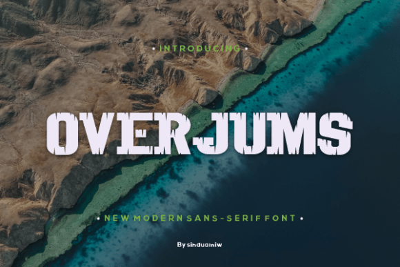 Overjums Font: A Bold Display Typeface for Creative Makers