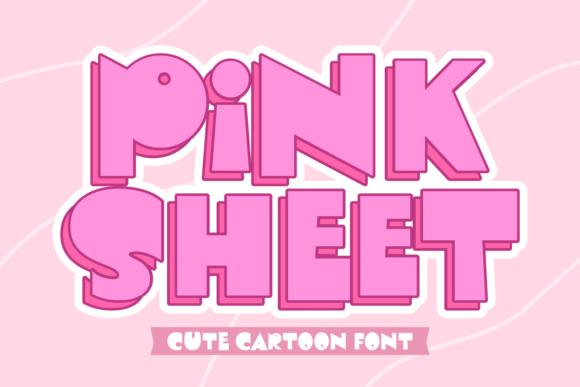 Pink Sheet Font for Charming Editorial Design