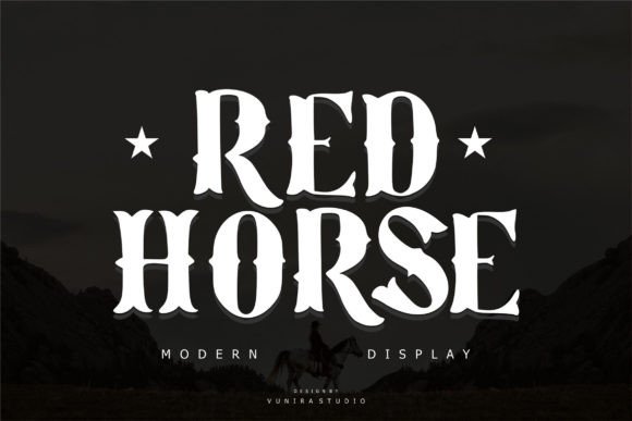 Red Horse Font: Wild West Charm for Creative Projects