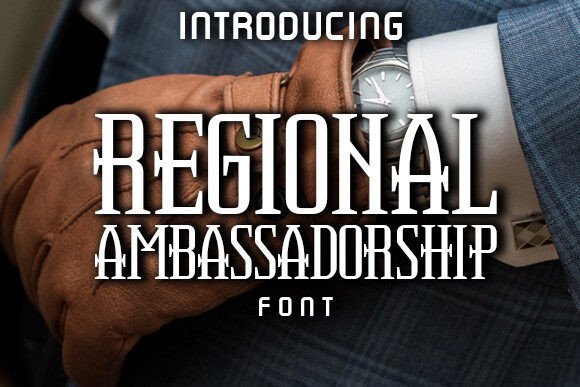 Regional Ambassadorship: A Stylish Display Font for Brand Identity