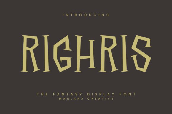 Righris: A Unique Display Font for High-Impact Campaigns