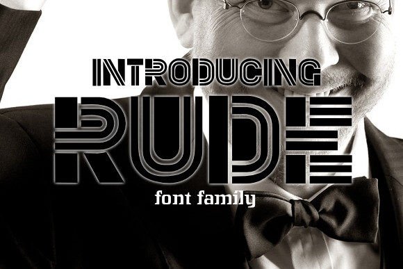 Rude: The Stylish Display Font for Bold Branding