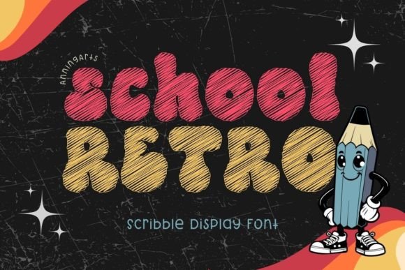 School Retro Font: A Playful Typeface for Nostalgic Design