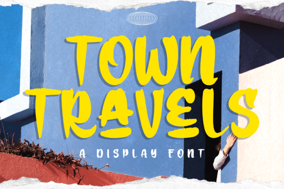 Town Travels Font: A Bold Display Typeface for Modern Campaigns