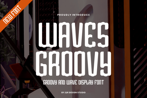 Waves Groovy Font for Creative Projects and Display Designs