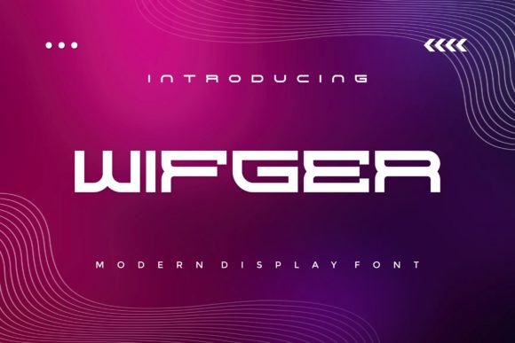 Wifger: A Modern Display Font for Bold Editorial Headlines